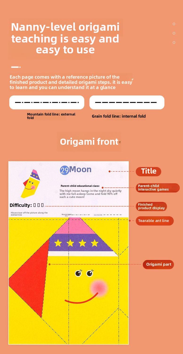 Product Introduction of Creative Origami Book 3D Paper Airplane Craft Kit For Kids Children Age 5-12 Educational STEM DIY Art Projects Step By Step Tutorials With Colorful Paper Sheets Indoor Rainy Day Activities Creative Fun Learning Toys 5