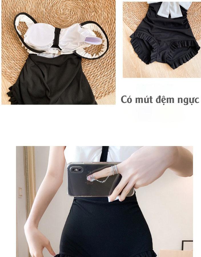 Product Introduction of Áo tắm liền thân hai dây đi biển đẹp Đồ bơi nữ một mảnh kín đáo bikini 13