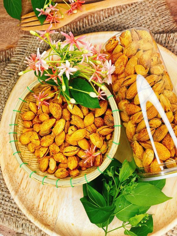 Hạnh nhân rang bơ Food túi 500gram ăn vặt healthy Nuts  Thức Ăn Snack