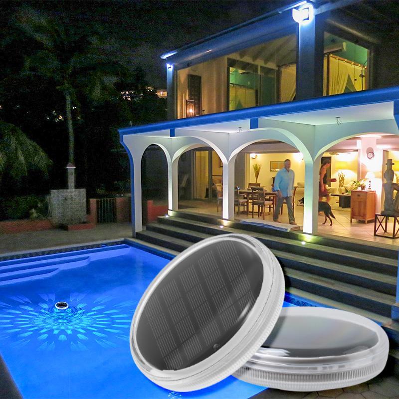 Product Introduction of Solar-Powered Pool Light with 3 Brightness Levels, 9 Colors, 500mAh Built-in Battery, Waterproof & Easy to Install, Auto On/Off at Night, Daytime Charging, Timer Function, Suitable for Parks, Courtyards, Bathtubs and Villas 0
