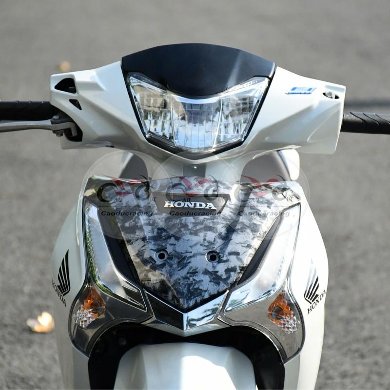 [ MÙNG 6 ĐI ĐƠN ] - Phụ Kiện Mặt Nạ Fu Led fu125 kiểu wave 125i thái có 2 lỗ ốc gắn rổ trước - Phụ Tùng