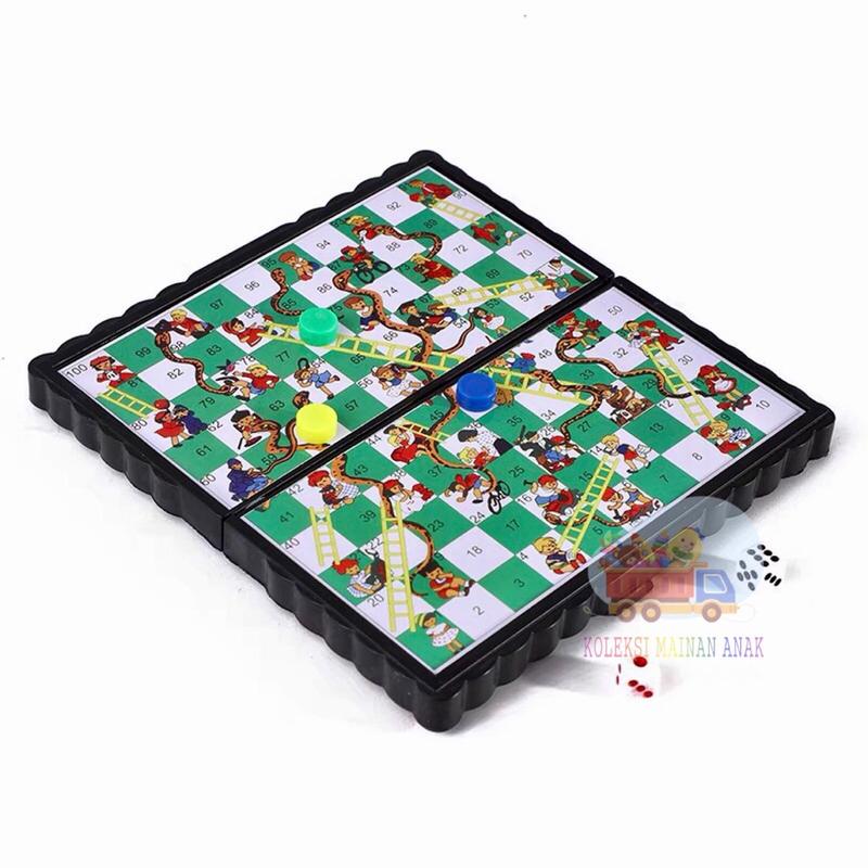 RM STORE mainan ular tangga magnet edukasi anak board game set magnetic snake and ladder 1