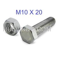 Gambar BAUT MUR HEX STAINLESS STEEL 304 M10 X 20 dari Toko Aneka Guna Tangerang Kota Tangerang 1 Tokopedia