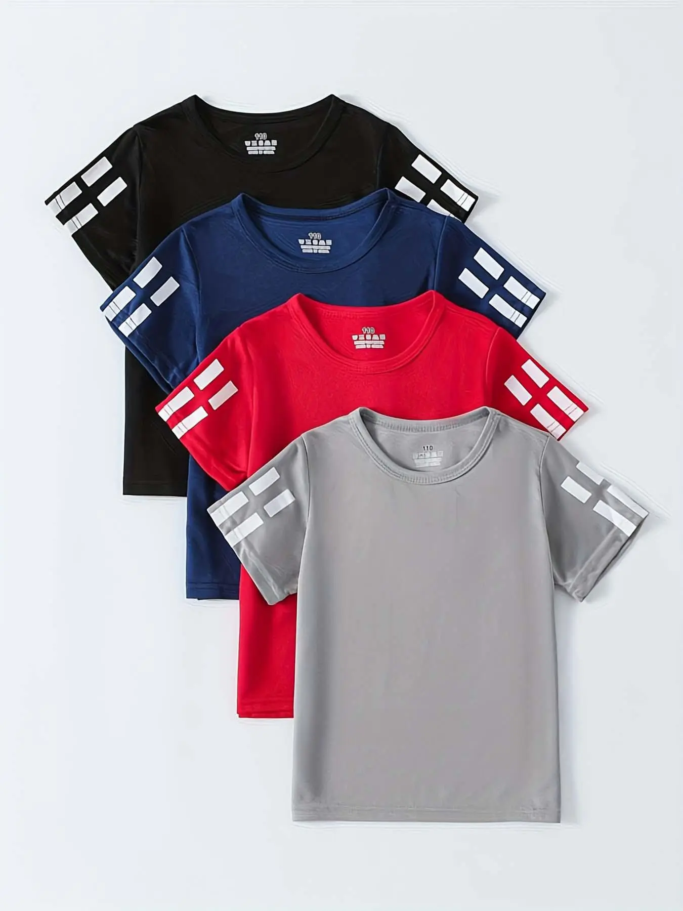 Men's Quick-dry Short Sleeve Tee, Breathable Mesh Casual Sport T-shirts, Round Neck T-shirt for Outdoor Activities