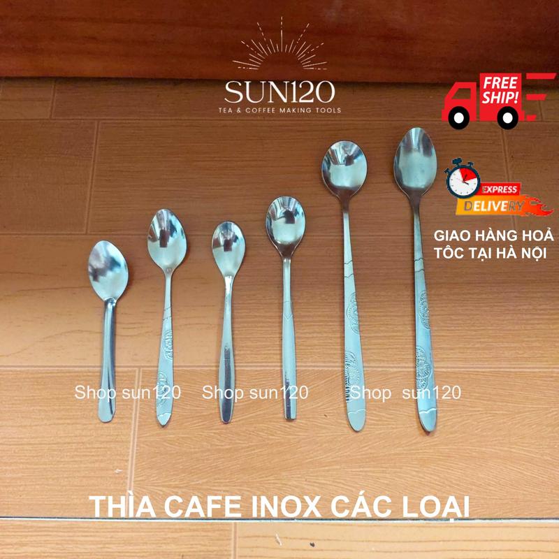 Bộ 10 thìa muỗng cà phê inox giá rẻ - thìa ăn sữa chua, bánh flan