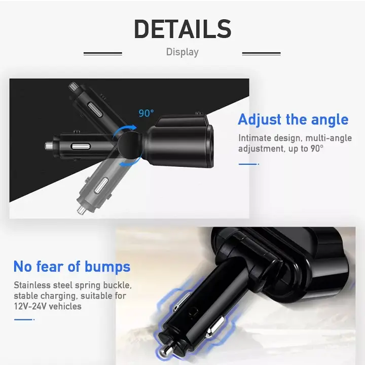 Tẩu Sạc 2 Cổng USB Tích Hợp Máy Nghe Nhạc Mp3 Bluetooth 5.0 FM Rảnh Tay Chuyên Dụng Cho Xe Hơi 4
