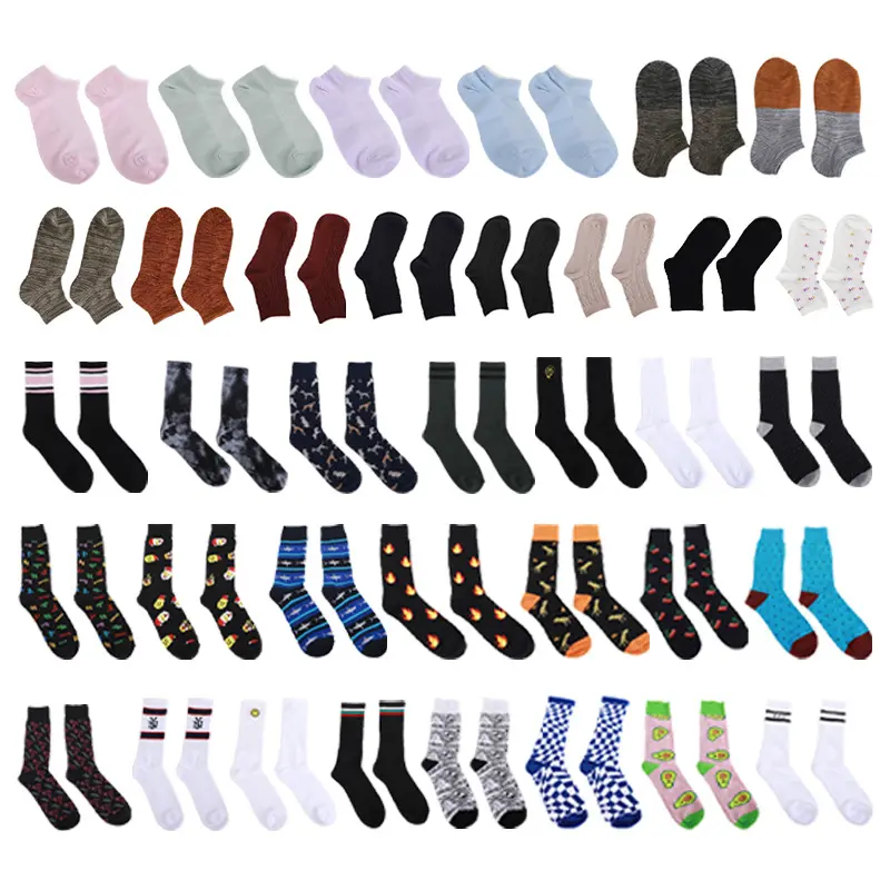 Socks Logo Japanese Fashion Men and Women Athletic Socks Middle Tube Pure Cotton Ankle Socks Long Socks Socks Menswear Lingerie