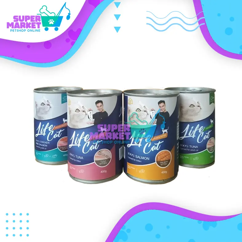LIFE CAT Kaleng Kitten & Adult 400gr