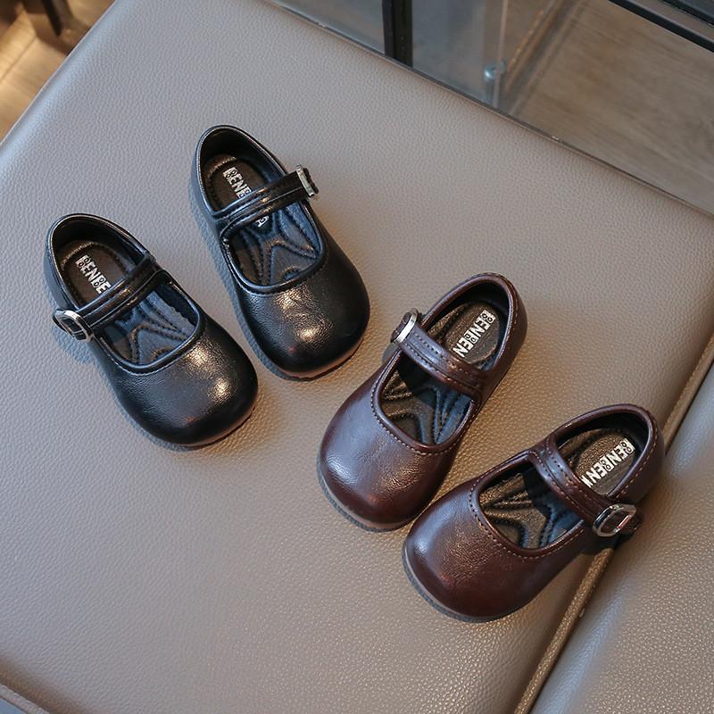  Đẹp xịn quá_ Giày búp bê trơn kiểu dáng vintage trầm 2 màu siêu đẹp và sang cho bé gái sz 22-31 mã WD129 