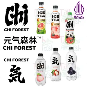 Chi Forest Sparkling Water Bebas Gula Grape Delight White Peach Lychee Fizzy Bamboo GrapeFruit Yuzu Peach Ice Tea GROSIR