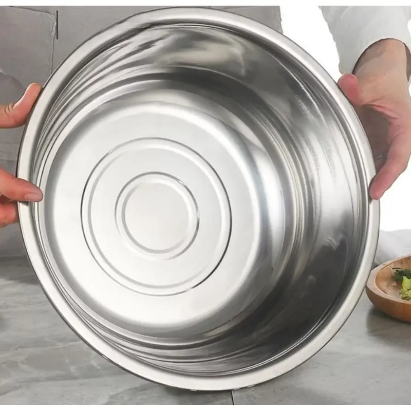 Paket Baskom Stainless 5 Warna / Baskom Panci Sayur multifungsi Stainless Anti Karat Steel Wadah 4