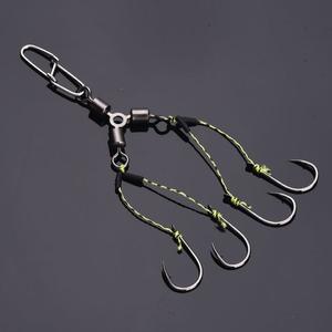 Hanging Pellet Hand Rod Sea Rod Rock Rod Small Explosion Hook Anti-Tangle Finished Four-Hook Fishing Hook New Grape Hook