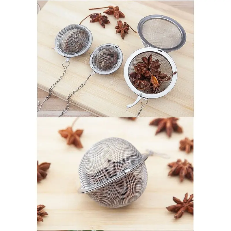 Saringan Multifungsi Stainless Steel Filter Bundar Teh Kopi Bumbu Masak Rempah Herbal Jamu Kitchenware 4