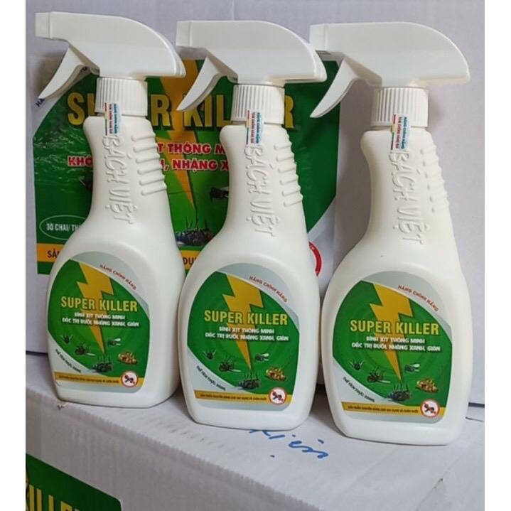 Chế phẩm sinh học xịt ruồi thông minh Supper killer 350ml trong gia đình