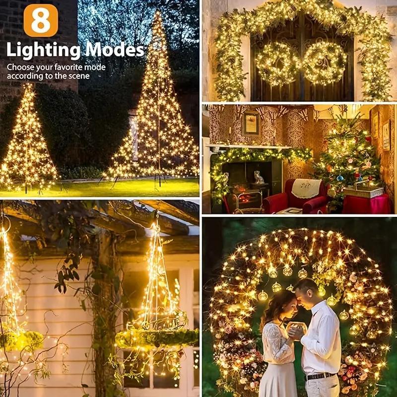 Solar Powered LED String Light, Multipurpose Outdoor Waterproof Fairy Camping Garland String Light, Universal Decorative Light for Garden Patio Yard 8