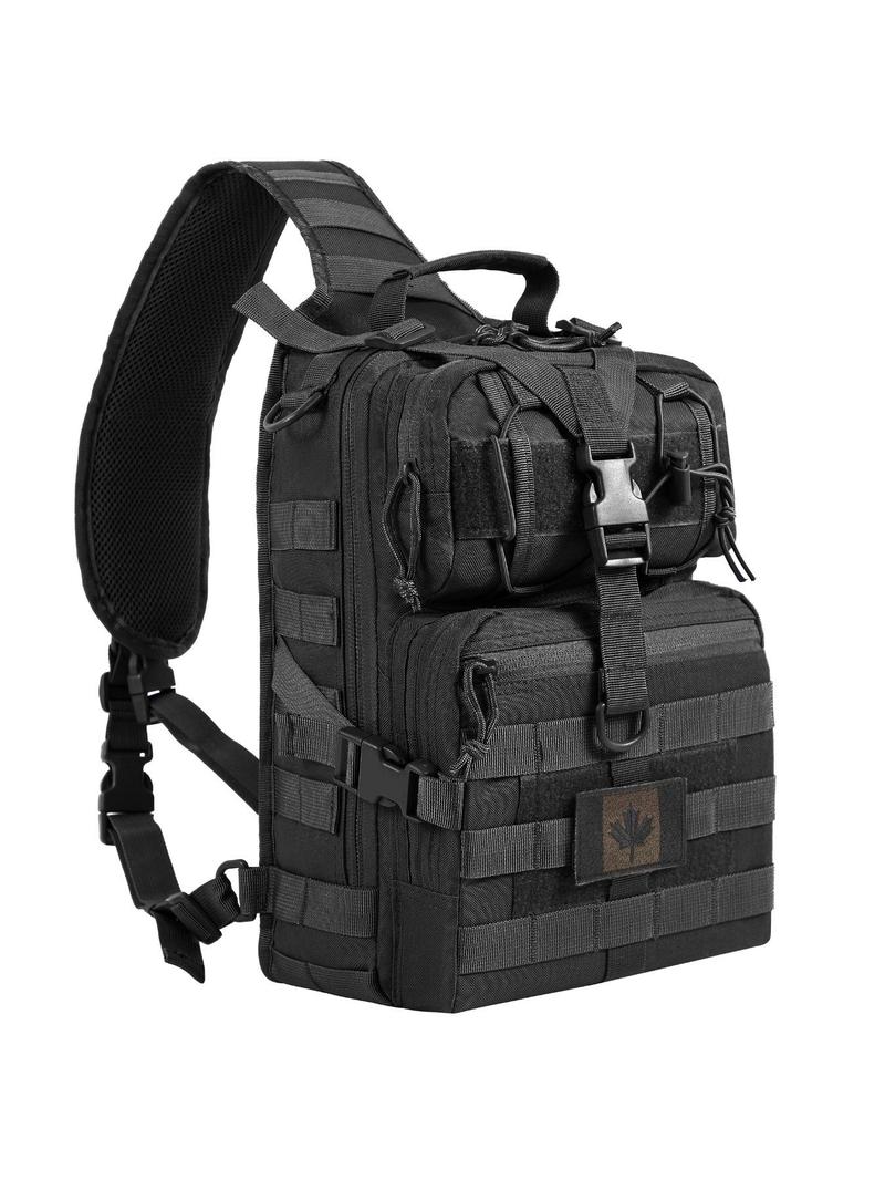 Product Introduction of Men's Sporty Minimalist Sling Bag,  Trendy Tactical Large Capacity Chest Bag, Multifunctional Chest Bag for Outdoor Sports & Travel Use 0
