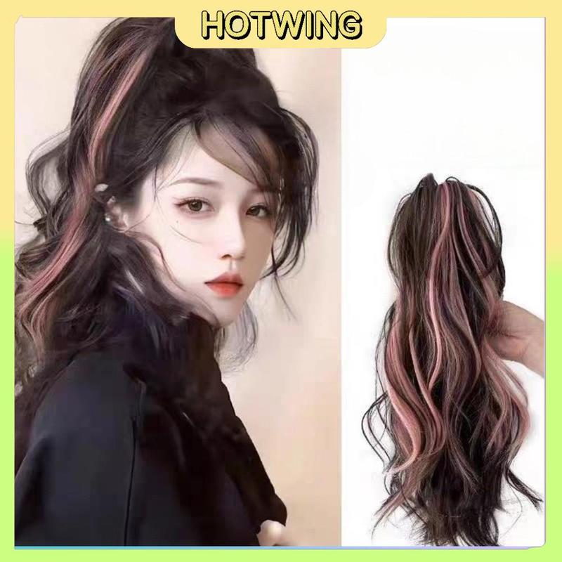  Tóc Giả Kẹp Xoăn Màu Highlight Cô Gái Ngọt Ngào CUNG CẤP HÀNG ĐẶT Tóc Nối Đuôi Ngựa Nửa Buộc Mô Phỏng  Nhanh Logistics  Bán Chạy 