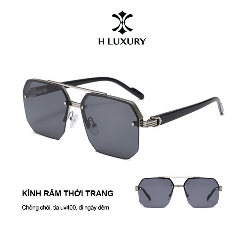 Hluxury Kính râm phân cực H Luxury V5 cho nam gọng vuông kiểu mới 2024 chống tia UV400 và chói