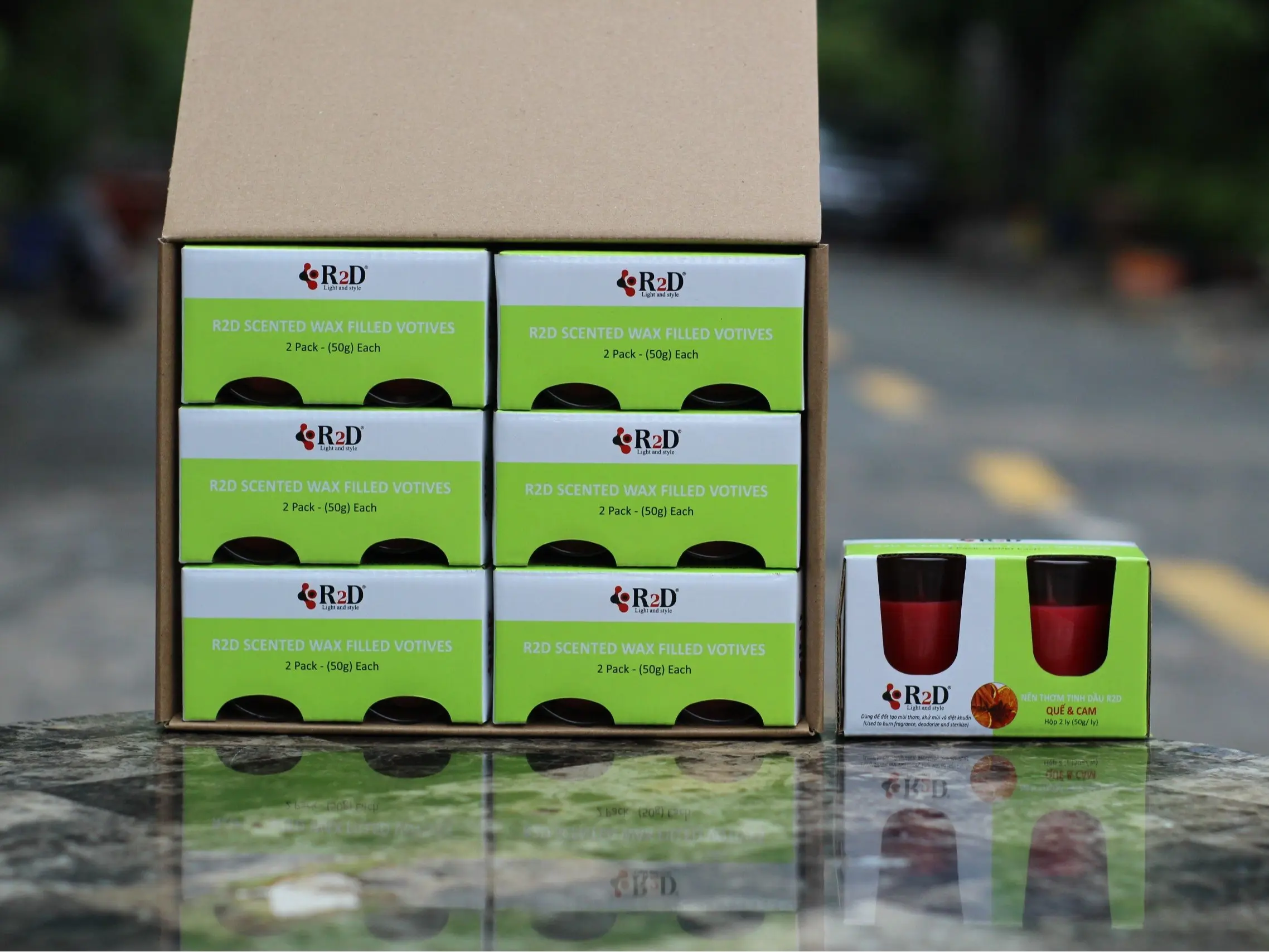 Combo 12 Ly Nến Sả Chanh Quế Cam - Tạo Hương Thơm Khử Mùi Đuổi Côn Trùng