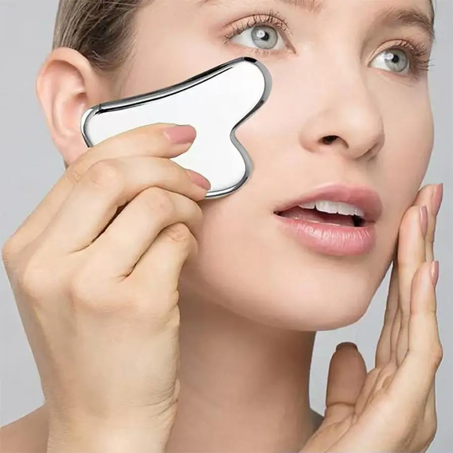 Heart Shaped Gua Sha Massage Tool, Manual Face Lifting & Firming Tool, Professional Facial Massage Tool for Women, Skincare