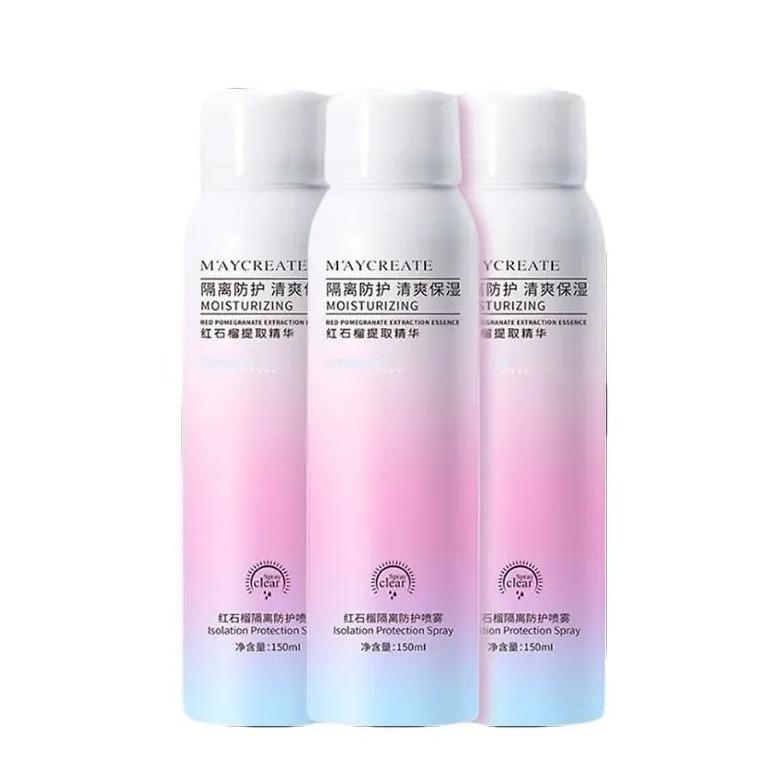 Combo 3 Chai Xịt Chống Nắng Nâng Tone Maycreate Moisturizing Spray 150ml - Hỗ Trợ Che Khuyết Điểm Makeup Sunscreen