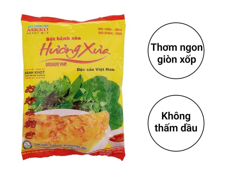 Bột bánh xèo Mikko Hương Xưa gói 500g