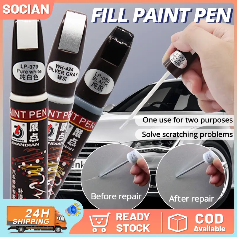 Special Car Paint Touch-Up Pen Line Scratch Repair White Deep Scratches Exposed Primer Repair Tool Large Capacity Spot Paint