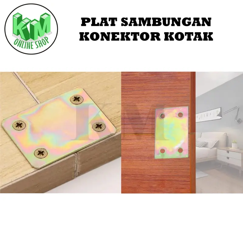 Plat Lurus  Konektor Plat Sambung Lurus Sambungan Connector Plat Besi Persegi Rata Lurus 2