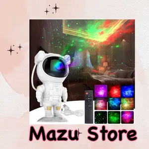 Lampu Proyektor Astronot aurora aesthetic  Langit Malam Bintang Galaxy Nebula