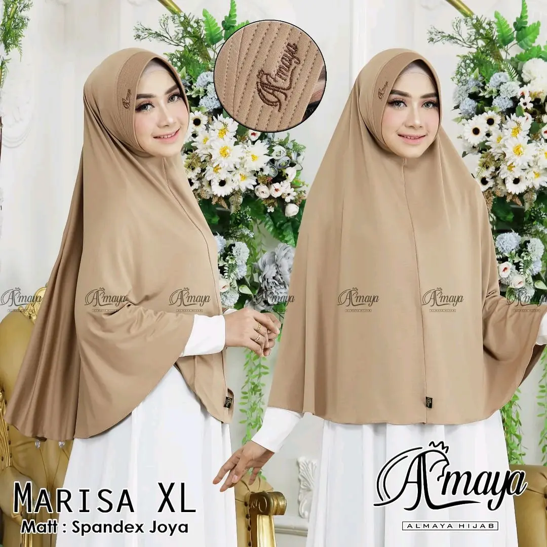 Jilbab Marisa XL Hijab Jumbo Bahan Jersey