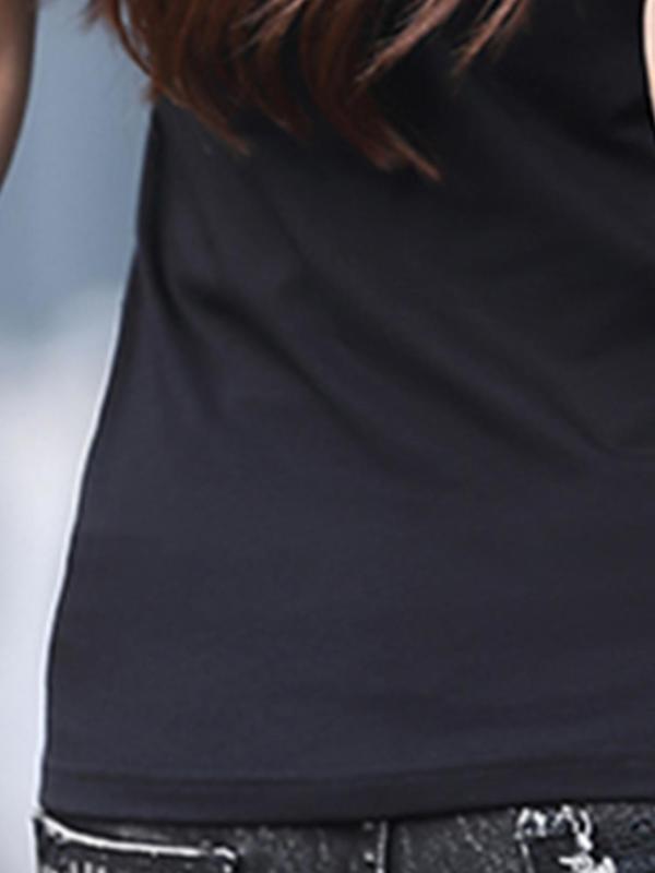 Women's Plain Polo Shirt, Casual Short Sleeve Collared Top for Summer, Ladies Clothes for Daily Wear 4
