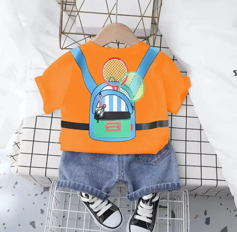 Setelan baju anak laki laki perempuan 6bln-5thn | Setelan vn polo bear diary / vn tas raket 6