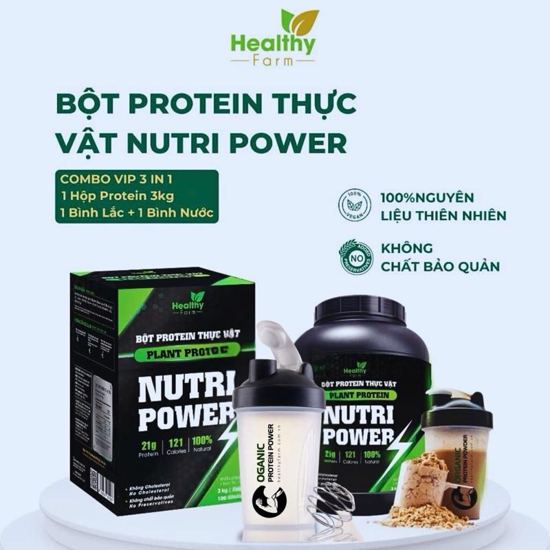 Bột Protein Thực Vật Bình lắc Và Bình nước