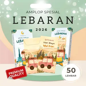 Premium Amplop Lebaran 2026 Ukuran Besar 50Pcs Eksklusif