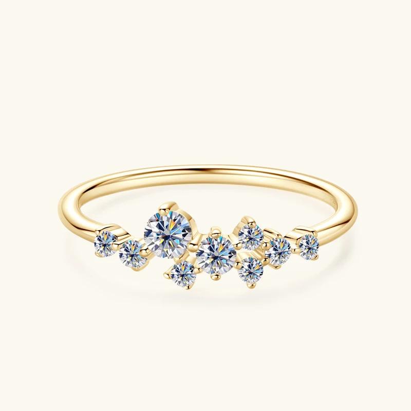 Product Introduction of 3mm&2.5mm&1.8mm&1.6mm Round Moissanite Diamond Rings for Women 2024 Silver 925 Original Certified Charm Accesories Fine Jewelry 4