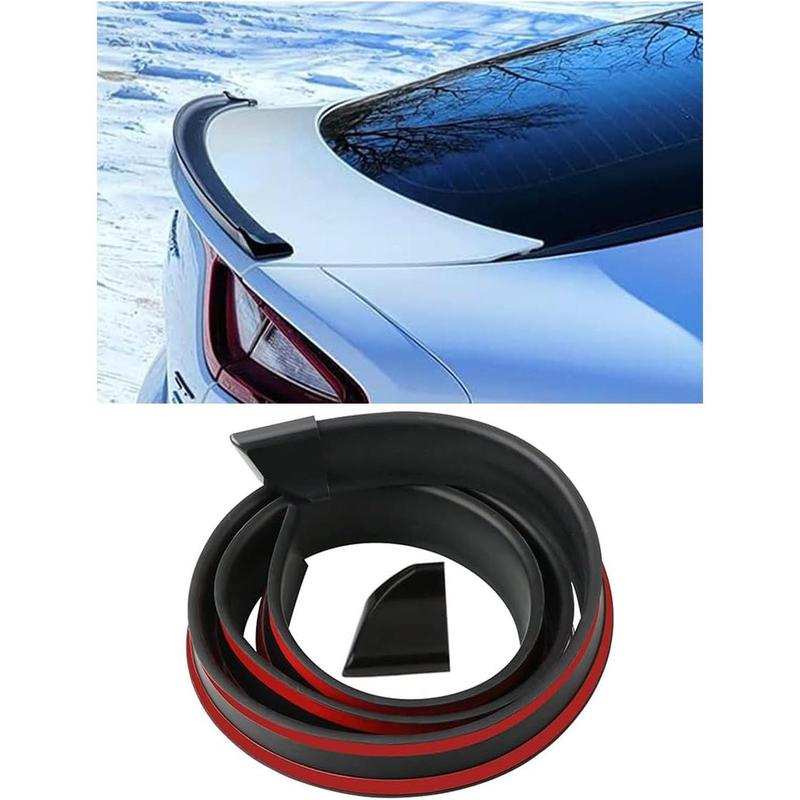 Car Rear Spoiler Roof Lip Kit, Rubber Trunk Spoiler Trim Strip Cool Car ...