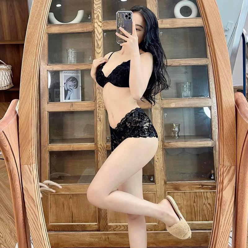 Đồ lót nữ - Nội y nữ ren sexy thiết kế quần dây và quần đùi MINLINGERIE ren co giãn thoáng mát Tất Bra Áo Nhung