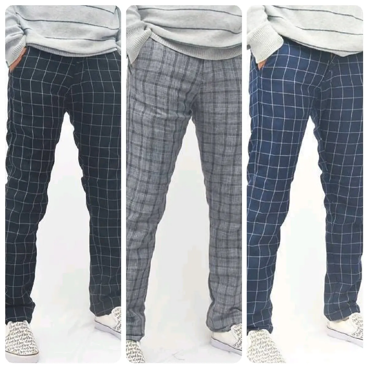CELANA PANJANG PRIA KOTAK-KOTAK TARTAN COWOK