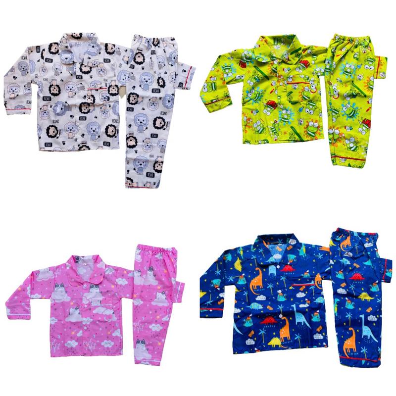 PROMO PIYAMA ANAK TANGAN PANJANG 50 RIBU DAPAT 3 SET BAYI SAMPAI DEWASA 6