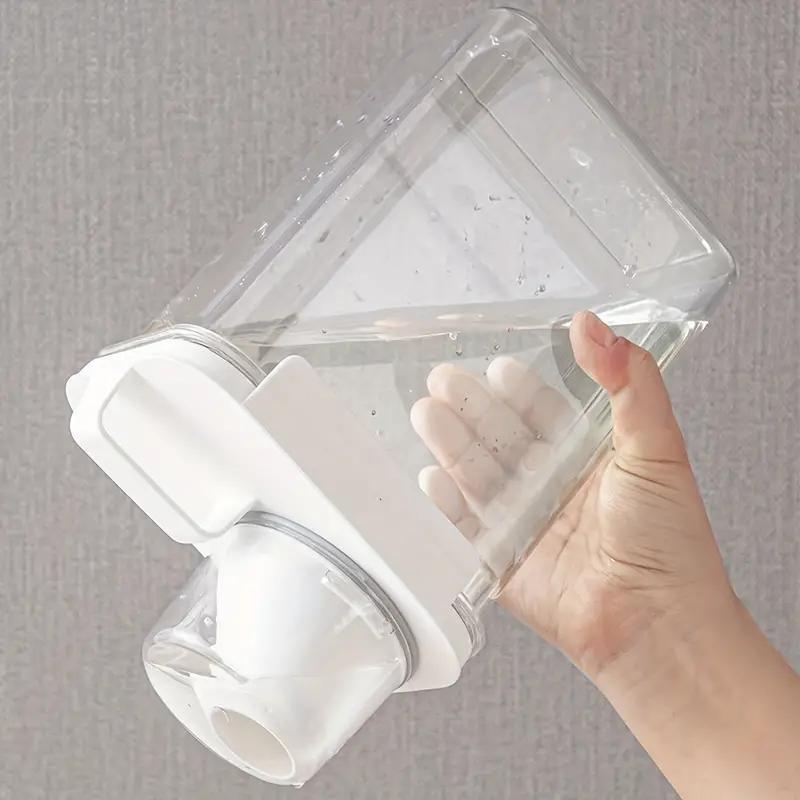 Clear Cereal Container with Cup, 1 Count Portable Rice Dispenser, Food Storage Container for Home Kitchen Supplies 3