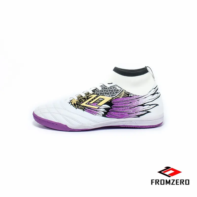Fromzero - Sepatu Futsal Starkia Garfly White Violet  IN Original 2