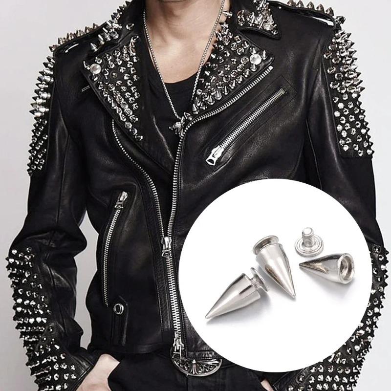 Product Introduction of 10/20pcs DIY Spike Punk Rivets Metal Cone Studs Fashion Punk Style Women Men Clothes Shoes Leather Accessories 10