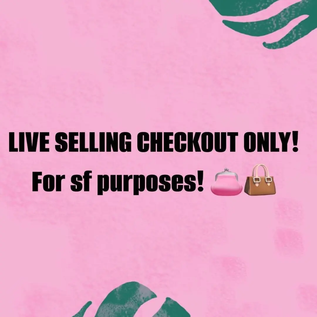 FOR CHECKOUT ONLY! FOR LIVE SELLING CHECKOUT! SF PURPOSES!