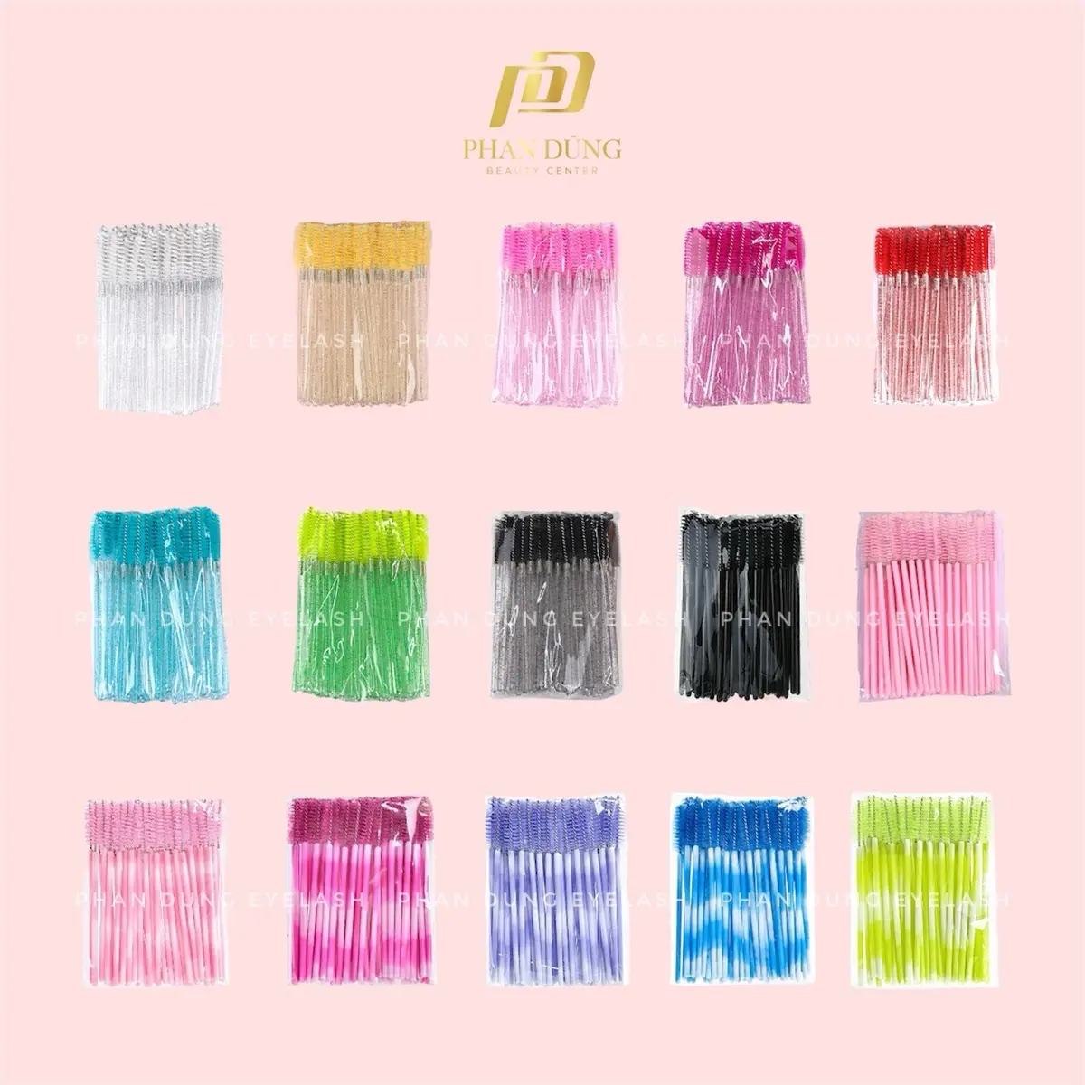 Chổi chải mi kim tuyến + trơn