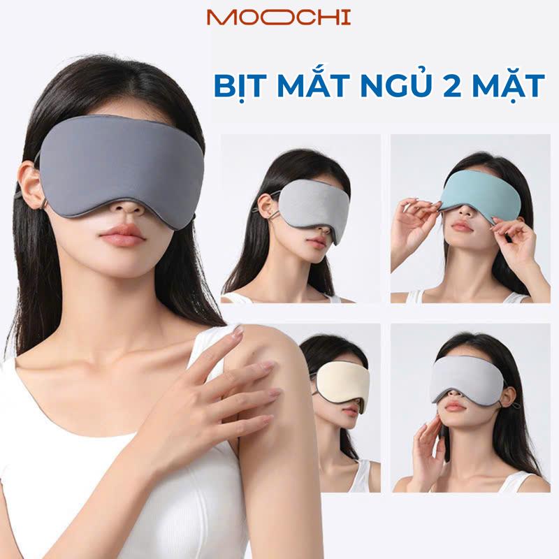 Bịt mắt ngủ 2 mặt, miếng che mắt ngủ phù hợp với người làm văn phòng đi tàu xe hoặc người bị mất ngủ 0