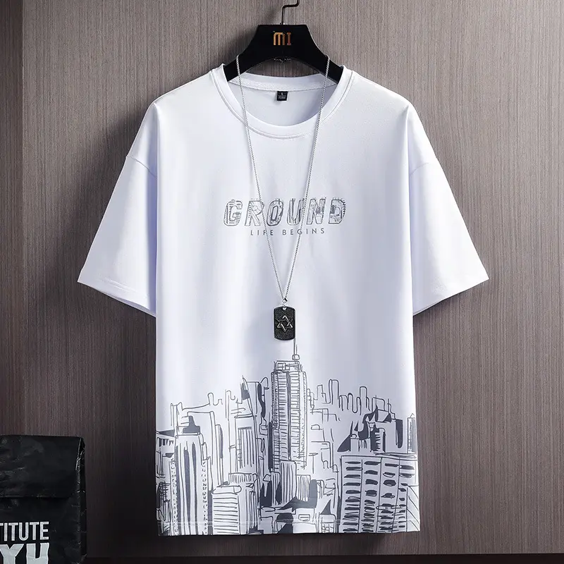 Áo Thun Nam Nữ GROUNG Life Hot Trend Form Đẹp Basic Tay Ngắn Unisex Top Cổ Tròn Menswear 3