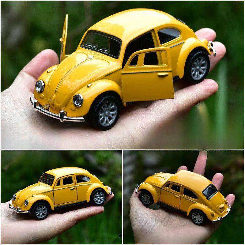 Xe Đồ Chơi Hợp Kim Trẻ Em, Bọ Cánh Cứng Cổ Điển Màu Vàng, Mô Hình Xe Volkswagen Cho Bé Trai, Đồ Trang Trí Mô Phỏng, Xe Kéo Lùi, Bán Chạy Trong 30 Ngày, Bao Gồm 10000 Miếng 1