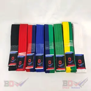 Sabuk taekwondo bow merah kuning hijau biru hijau