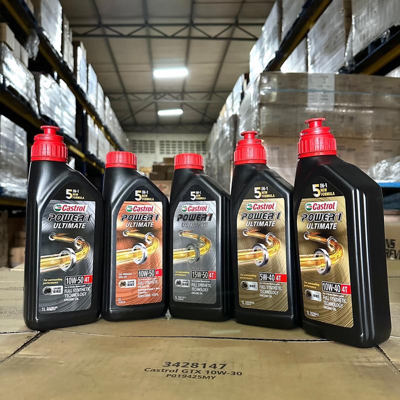 CASTROL 4T POWER 1 RACING ULTIMATE FULLY SYNTHETIC  5W40 10W40 10W50 15W50 NEW RELEASED 2021 minyak hitam