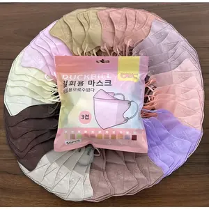 Masker Duckbill warna isi 50 pcs 3 ply Masker warna warni duckbill